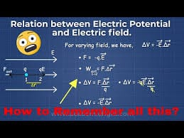 relation between electric field and potential