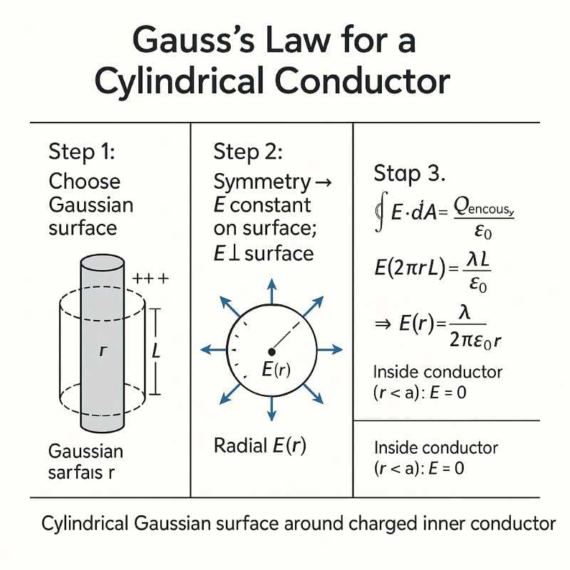 Derivation of Cylindrical Capacitor