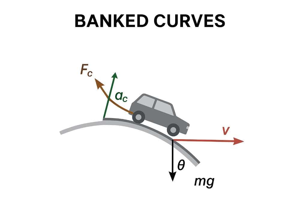 Banked Curves in Circular Motion