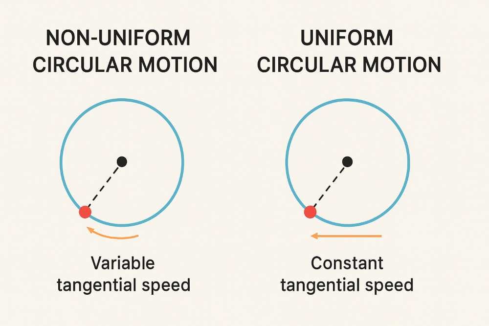 Non-Uniform Circular Motion and Uniform Circular Motion
