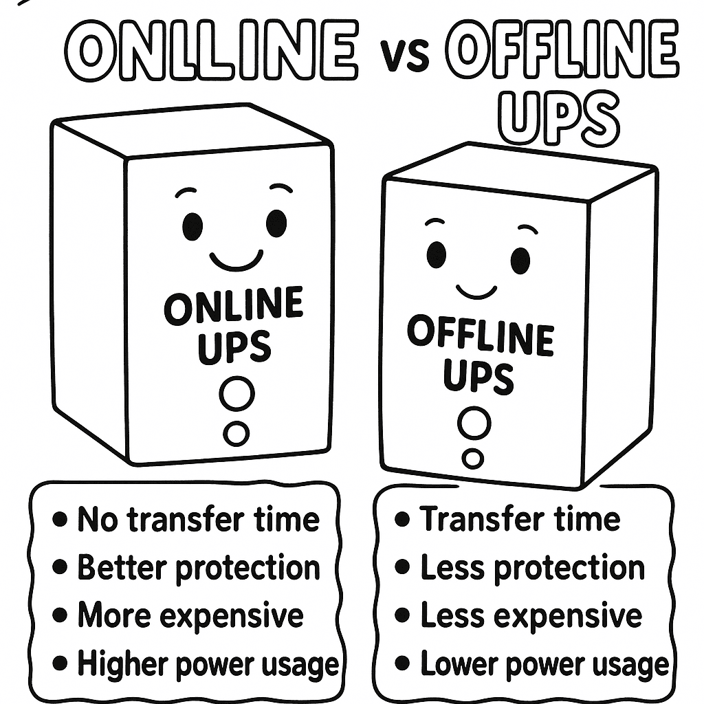 Offline UPS Operation Flow