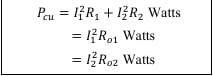Copper Loss in Transformers
