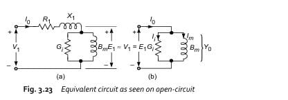 approximate equivalent circuit at no load 1