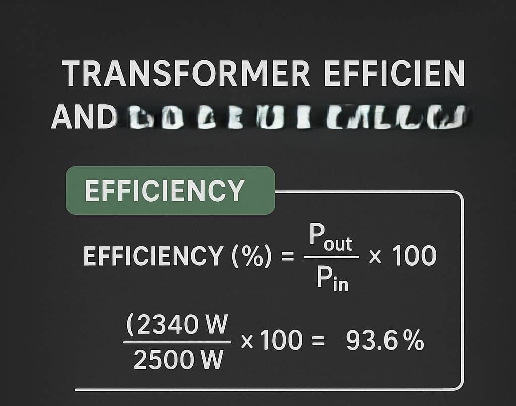losses and efficiency in transformer