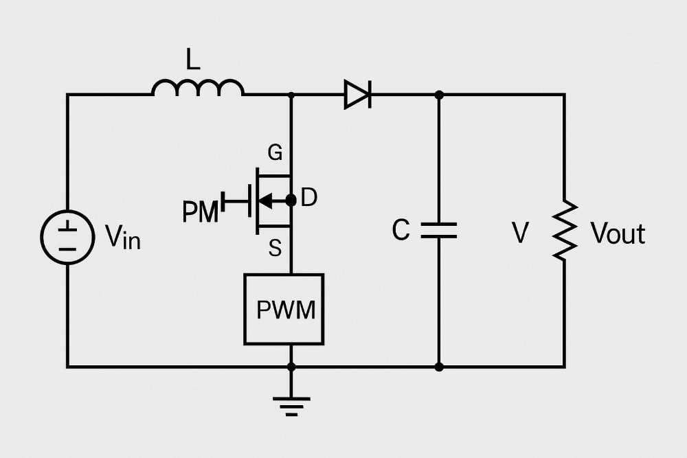 boost converter circuit diagram