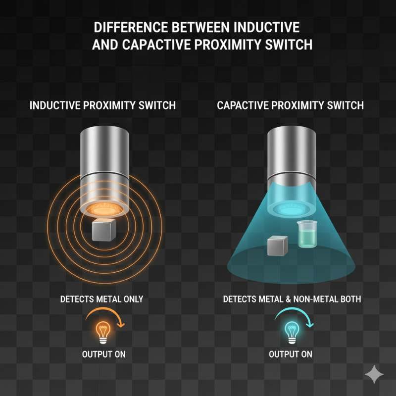 Difference Between Inductive and Capacitive Proximity Switch