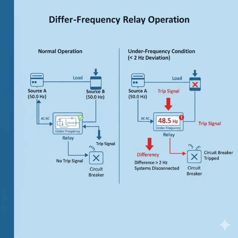 Differential Frequency Relay