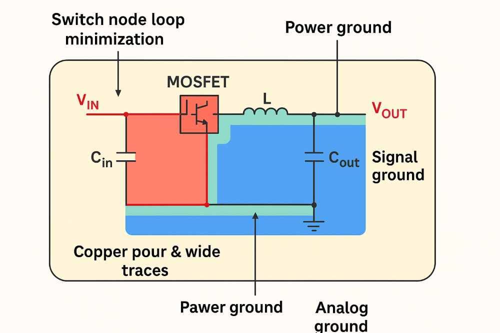 PCB Layout Best Practices Diagram