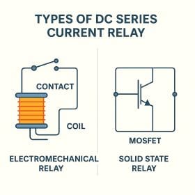 Types of DC Series Current Relay