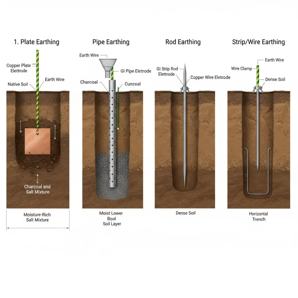 Types of earthing