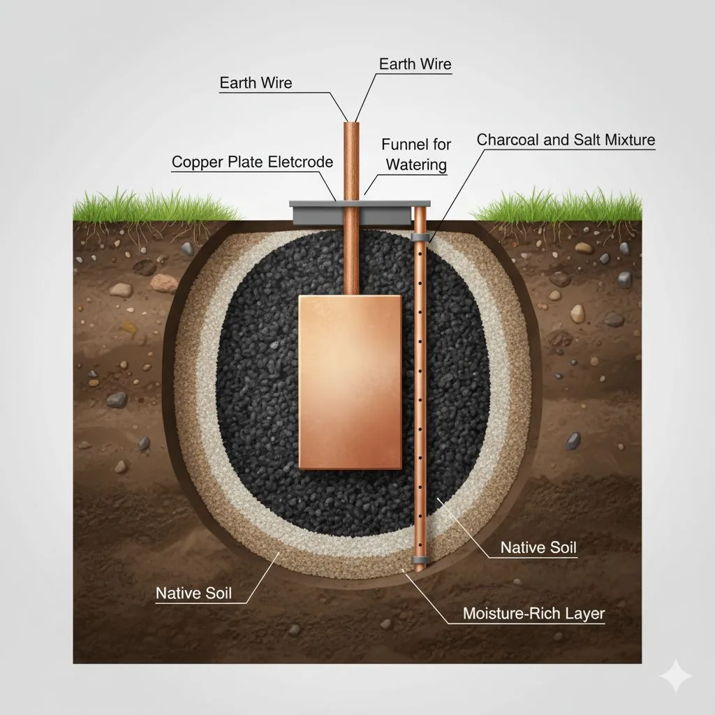 Plate Earthing