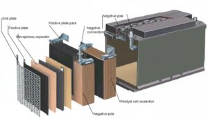 lead acid battery construction and working principle