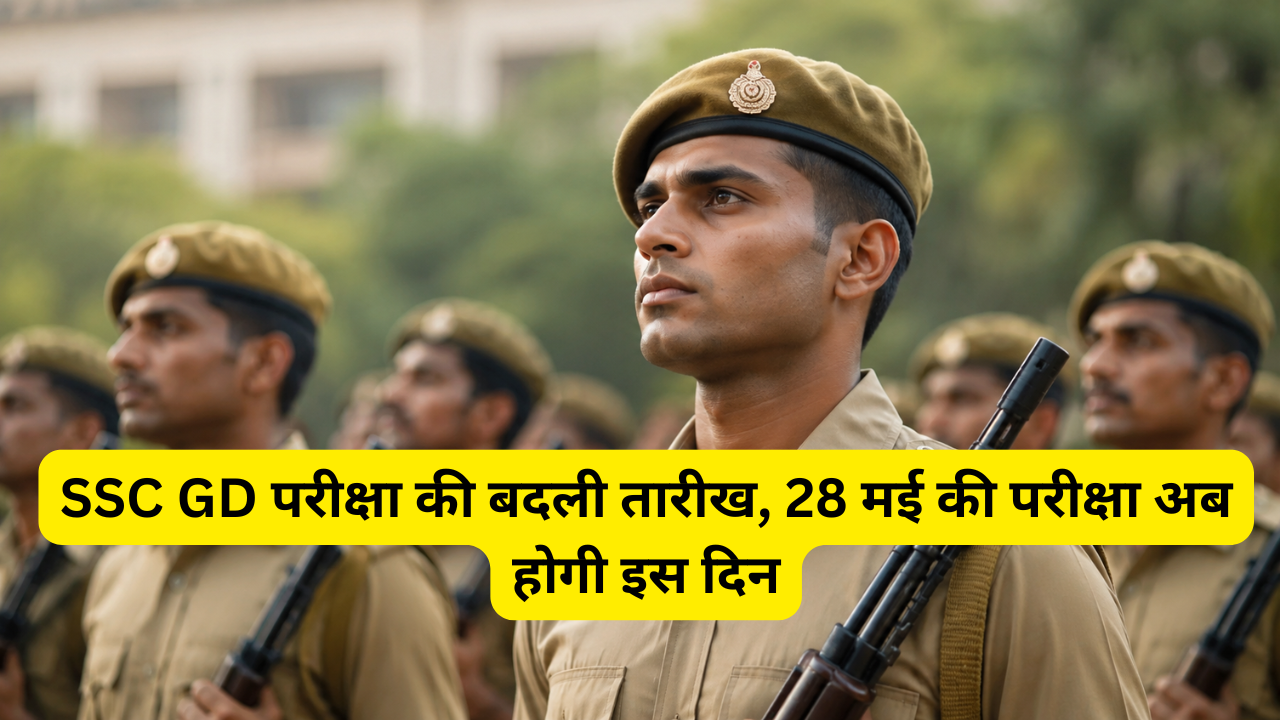 एसएससी जीडी परीक्षा की बदली तारीख, 28 मई की परीक्षा अब होगी इस दिन