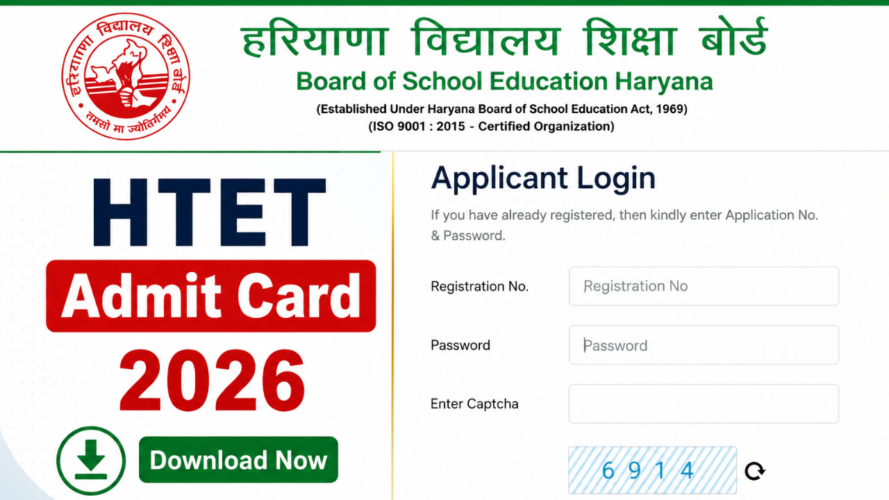 HTET Admit Card 2026 Download