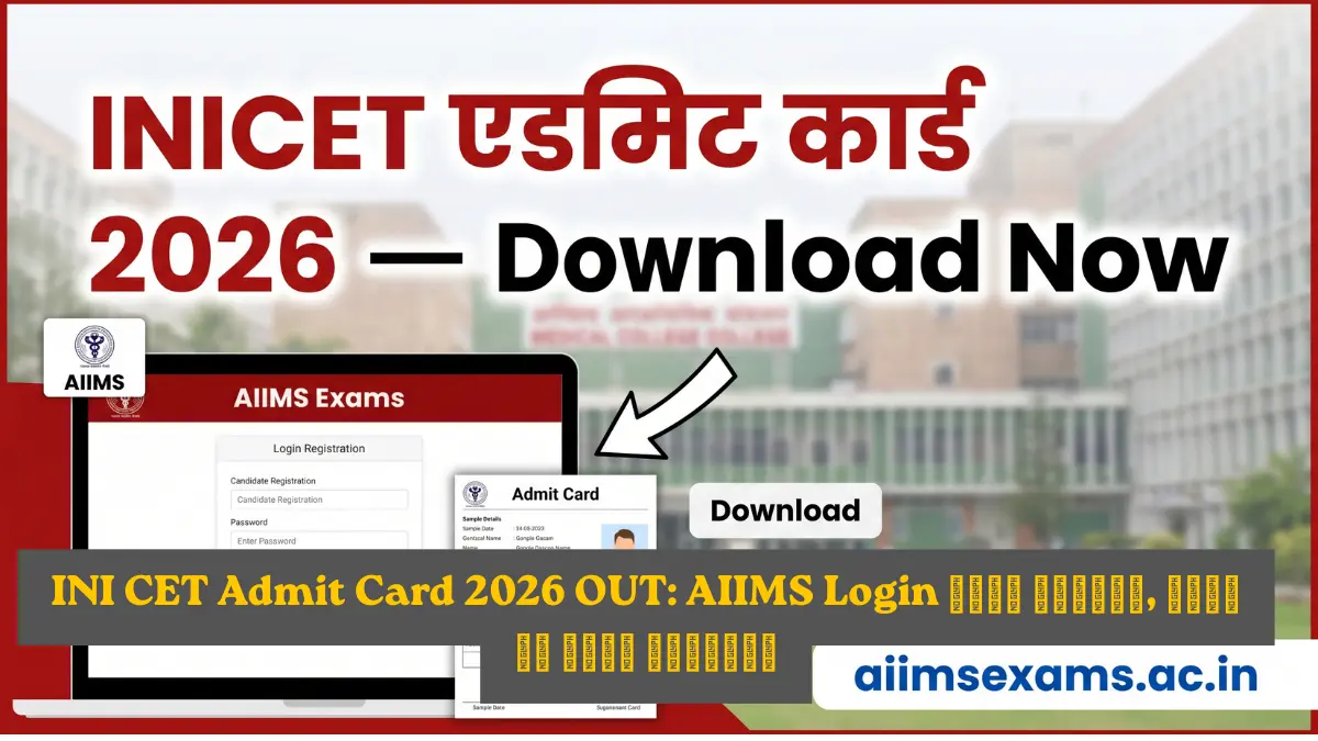 AIIMS INICET Admit Card 2026 Download
