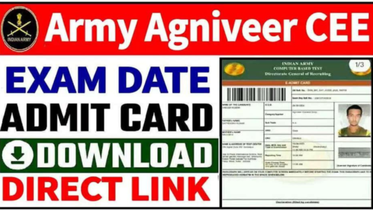 Indian Army Agniveer CEE Admit Card 2026 Out: Exam Date, Login और Download Process की पूरी जानकारी