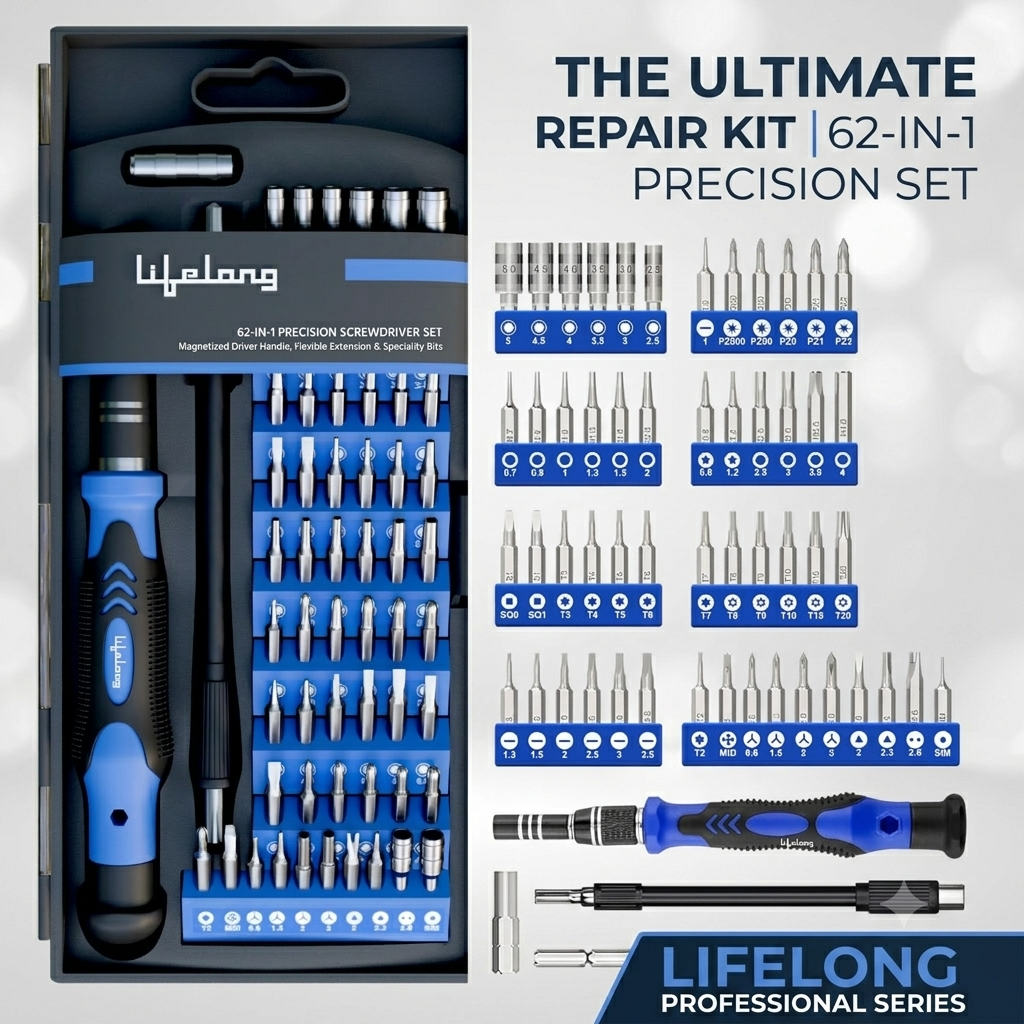 How to Fix JennAir Refrigerator Control Panel Flashing Lights 2 Lifelong 62-in-1 Precision Screwdriver Set